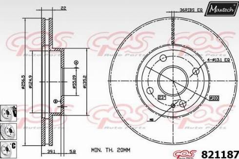 Maxtech 821187.6880 - Discofreno autozon.pro