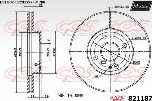 Maxtech 821187.0000 - Discofreno autozon.pro