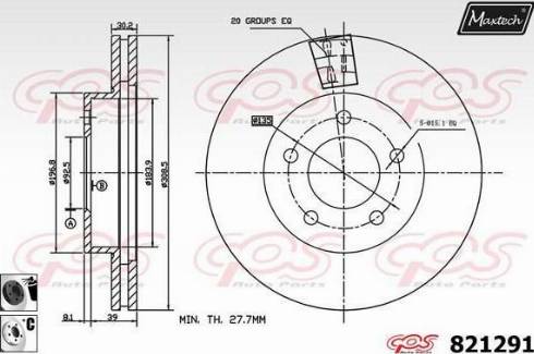 Maxtech 821291.6060 - Discofreno autozon.pro