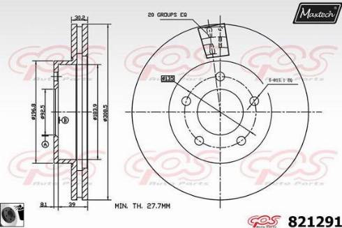 Maxtech 821291.0060 - Discofreno autozon.pro