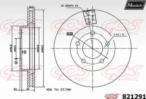 Maxtech 821291.0000 - Discofreno autozon.pro