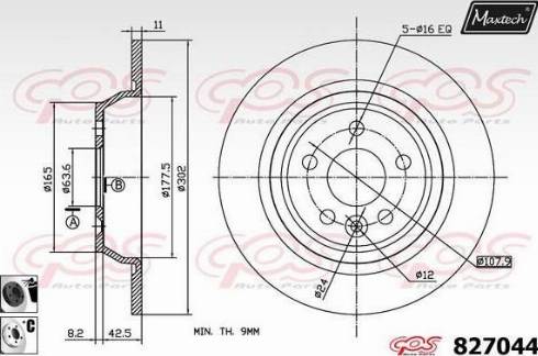 Maxtech 827044.6060 - Discofreno autozon.pro