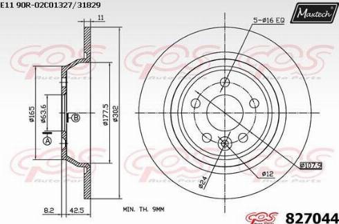 Maxtech 827044.0000 - Discofreno autozon.pro