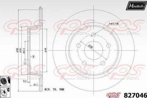 Maxtech 827046.6060 - Discofreno autozon.pro