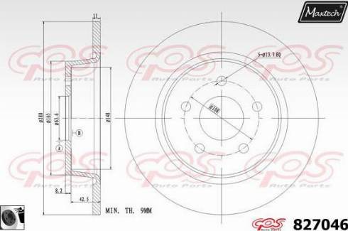 Maxtech 827046.0060 - Discofreno autozon.pro