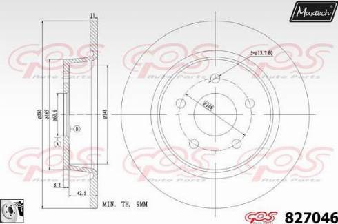 Maxtech 827046.0080 - Discofreno autozon.pro