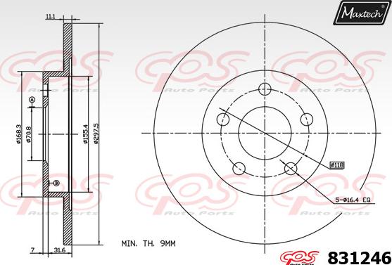 Maxtech 827046 - Discofreno autozon.pro