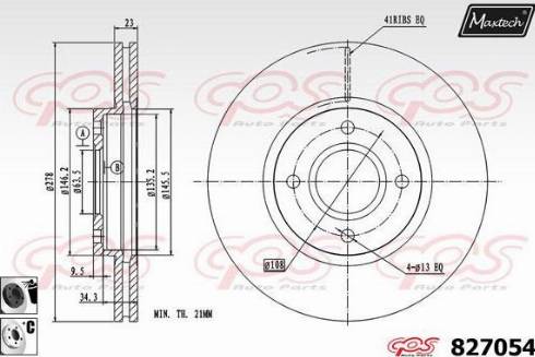 Maxtech 827054.6060 - Discofreno autozon.pro