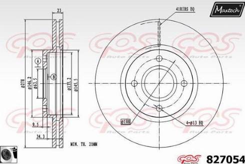 Maxtech 827054.0060 - Discofreno autozon.pro