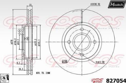 Maxtech 827054.0080 - Discofreno autozon.pro