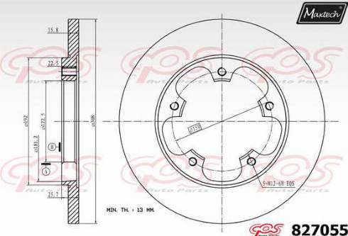 Maxtech 827055.0000 - Discofreno autozon.pro