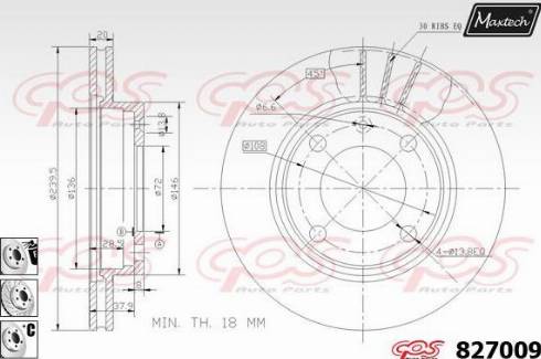 Maxtech 827009.6980 - Discofreno autozon.pro