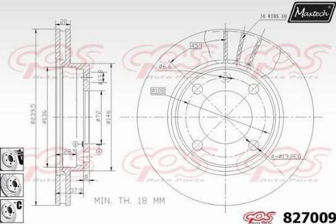 Maxtech 827009.6880 - Discofreno autozon.pro