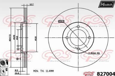 Maxtech 827004.6060 - Discofreno autozon.pro