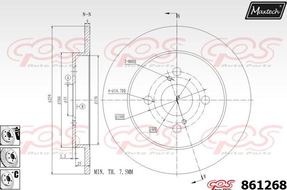 Maxtech 871002 - Discofreno autozon.pro