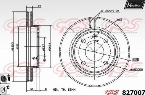 Maxtech 827007.6060 - Discofreno autozon.pro