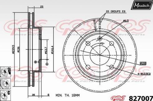 Maxtech 827007.6880 - Discofreno autozon.pro