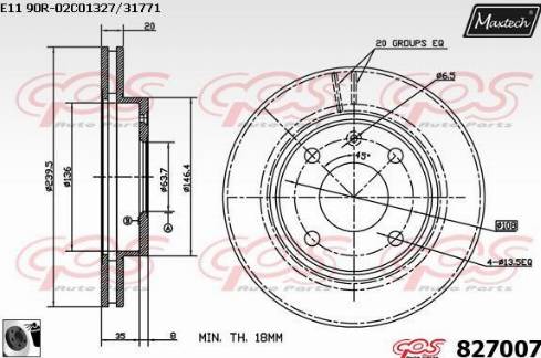 Maxtech 827007.0060 - Discofreno autozon.pro