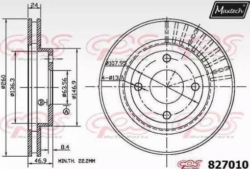 Maxtech 827010.0000 - Discofreno autozon.pro