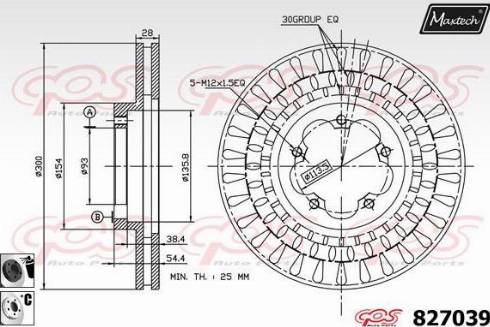 Maxtech 827039.6060 - Discofreno autozon.pro