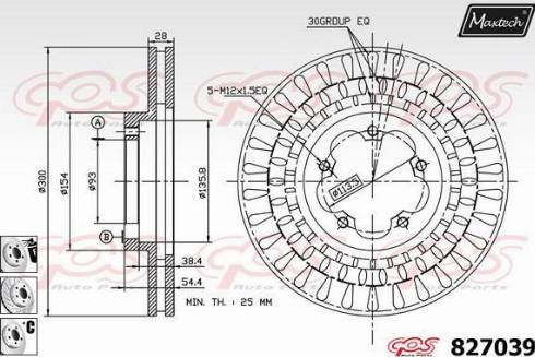 Maxtech 827039.6880 - Discofreno autozon.pro