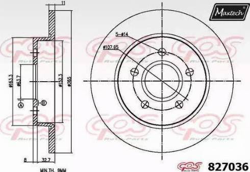 Maxtech 827036.0000 - Discofreno autozon.pro