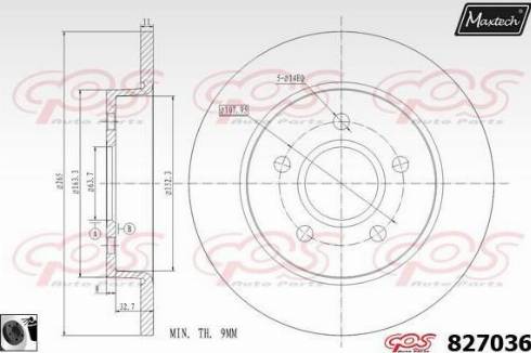 Maxtech 827036.0060 - Discofreno autozon.pro