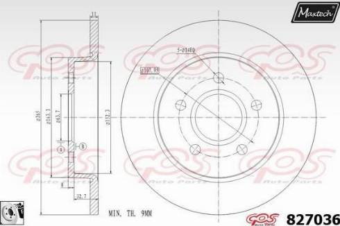 Maxtech 827036.0080 - Discofreno autozon.pro