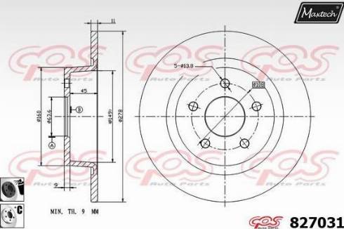 Maxtech 827031.6060 - Discofreno autozon.pro