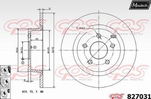 Maxtech 827031.6880 - Discofreno autozon.pro