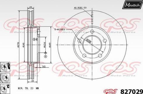 Maxtech 827029.6880 - Discofreno autozon.pro