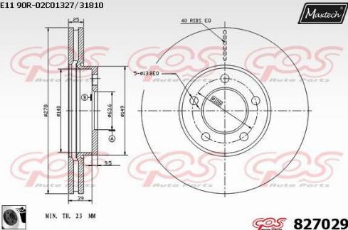 Maxtech 827029.0060 - Discofreno autozon.pro