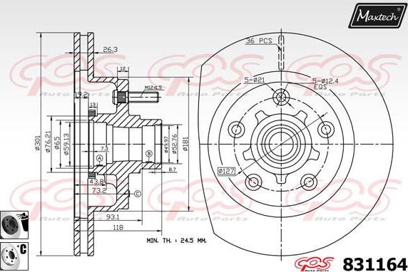 Maxtech 827029 - Discofreno autozon.pro