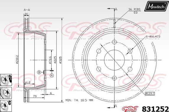 Maxtech 827021 - Discofreno autozon.pro