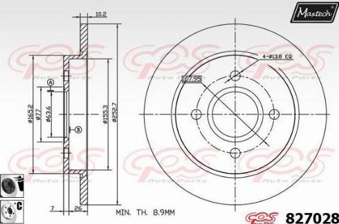 Maxtech 827028.6060 - Discofreno autozon.pro