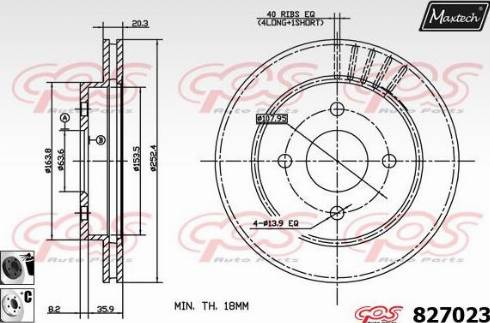 Maxtech 827023.6060 - Discofreno autozon.pro