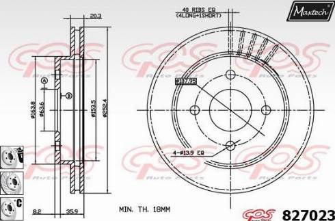 Maxtech 827023.6880 - Discofreno autozon.pro