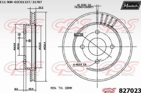 Maxtech 827023.0000 - Discofreno autozon.pro