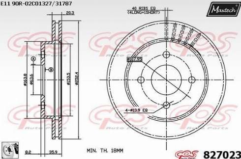 Maxtech 827023.0080 - Discofreno autozon.pro