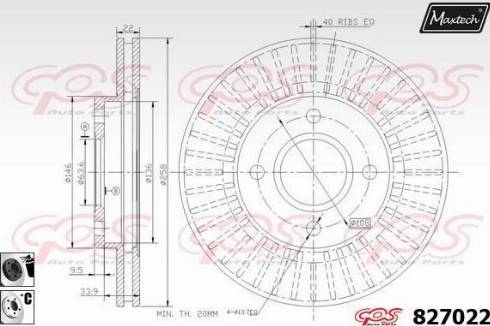 Maxtech 827022.6060 - Discofreno autozon.pro