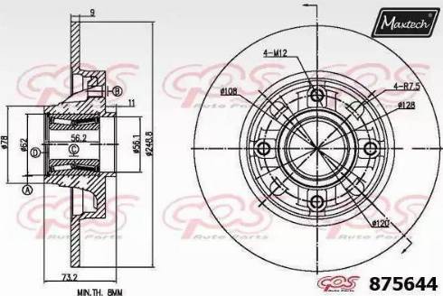 Maxtech 875644.0005 - Discofreno autozon.pro