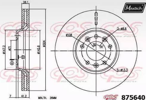 Maxtech 875640.6060 - Discofreno autozon.pro