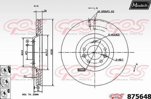 Maxtech 875648.6980 - Discofreno autozon.pro