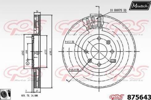 Maxtech 875643.0060 - Discofreno autozon.pro