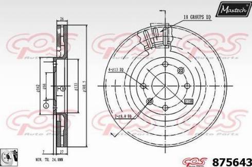 Maxtech 875643.0080 - Discofreno autozon.pro