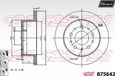 Maxtech 875642.6980 - Discofreno autozon.pro