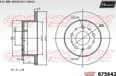 Maxtech 875642.0000 - Discofreno autozon.pro