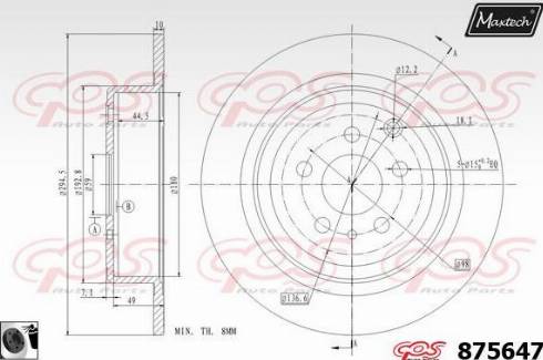 Maxtech 875647.0060 - Discofreno autozon.pro