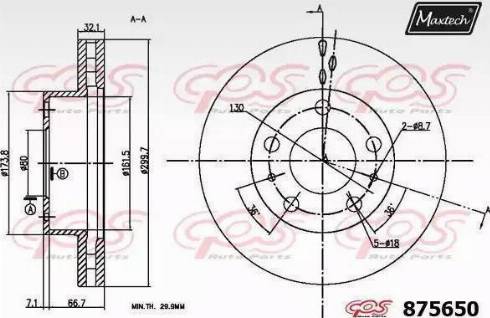 Maxtech 875650.0000 - Discofreno autozon.pro