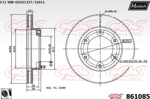 Maxtech 875650 - Discofreno autozon.pro